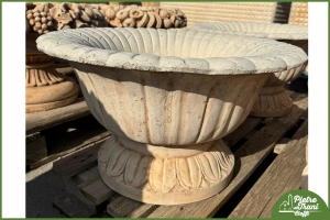 Vaso Tondo con Petali h. 34